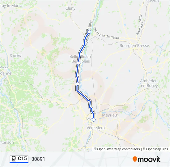 C15 Train Line Map