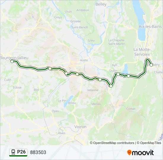 P26 Train Line Map