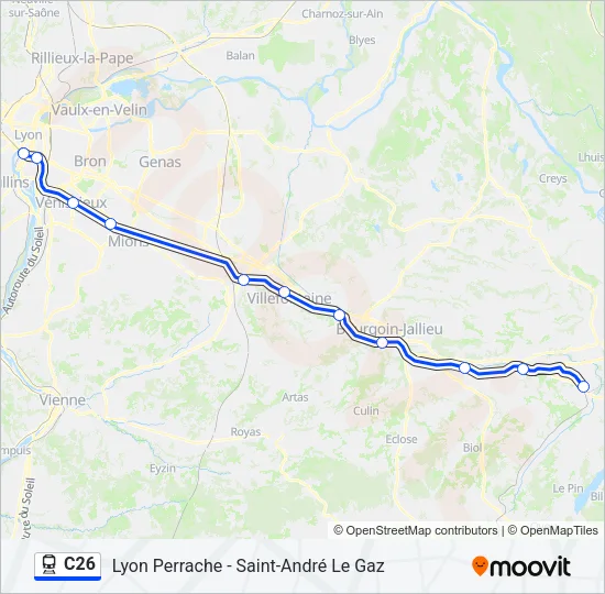 C26 Train Line Map