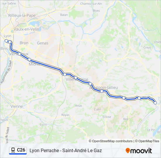 C26 train Line Map