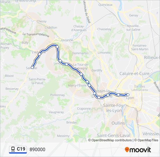 Línea c19: horarios, paradas y mapas - 890000 (Actualizado)
