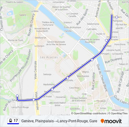 Parcours Ligne 17B Conflans – Ligne 17B Fin D’Oise – CBYIBF