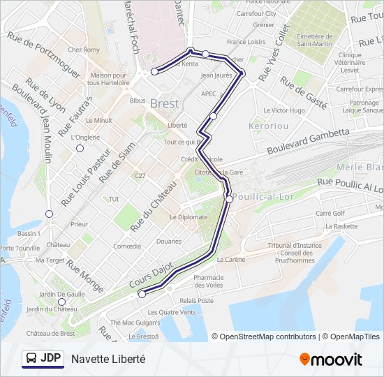 JDP bus Line Map