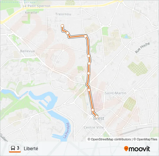 3 Bus Line Map