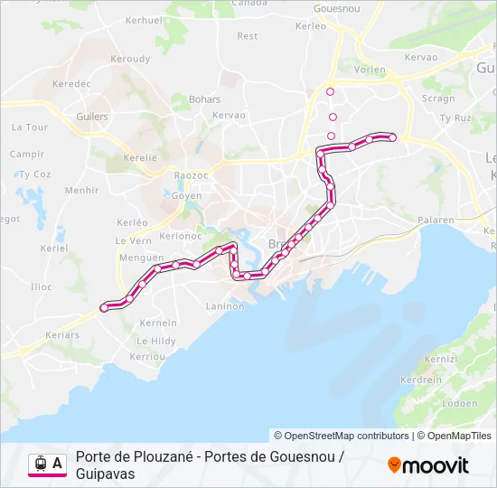 A Light Rail Line Map