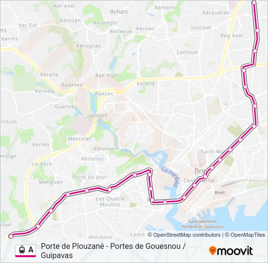 A Light Rail Line Map