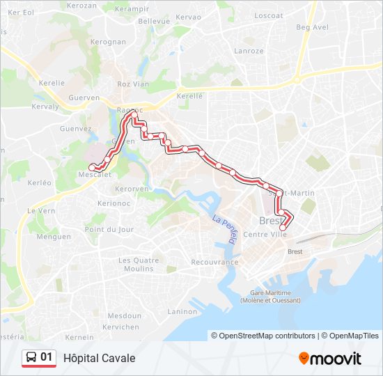 01 bus Line Map