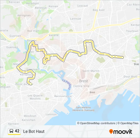 42 Bus Line Map