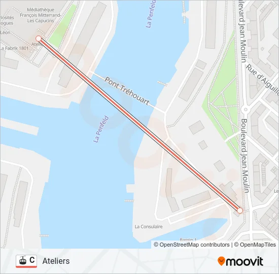 C Gondola Line Map