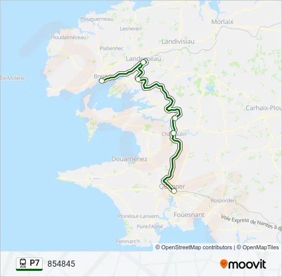 P7 Train Line Map