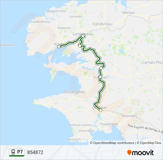 P7 train Line Map