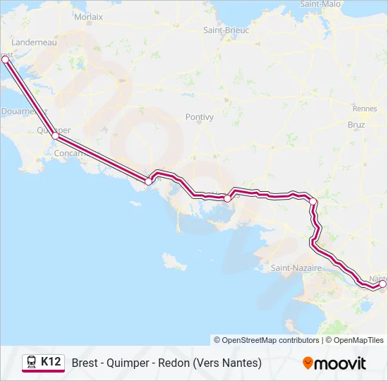 K12 Train Line Map
