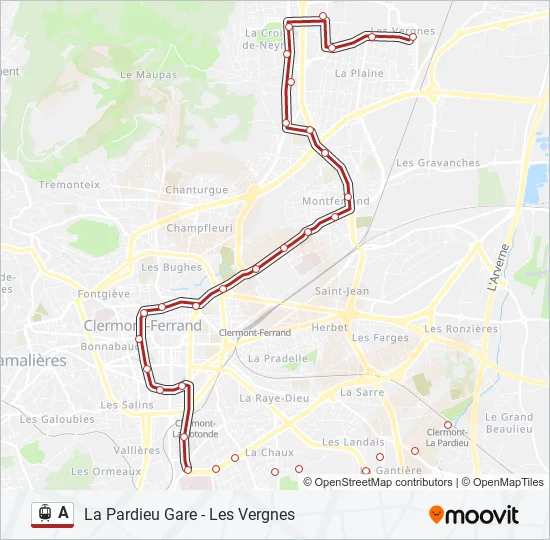 A Light Rail Line Map
