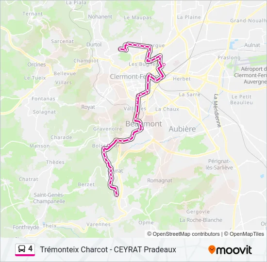 4 Bus Line Map