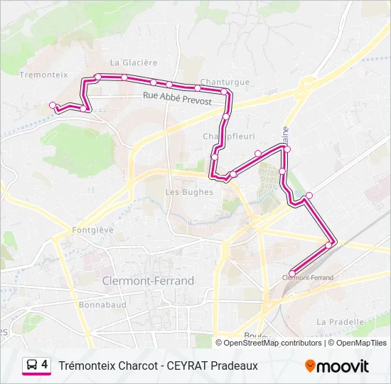 4 Bus Line Map