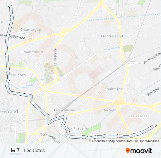 7 Bus Line Map