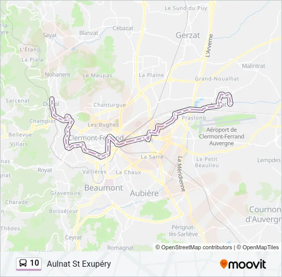 10 Bus Line Map