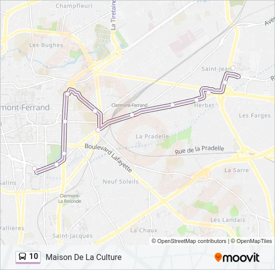 10 Bus Line Map