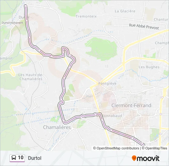 10 Bus Line Map