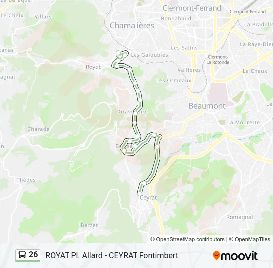 26 Bus Line Map