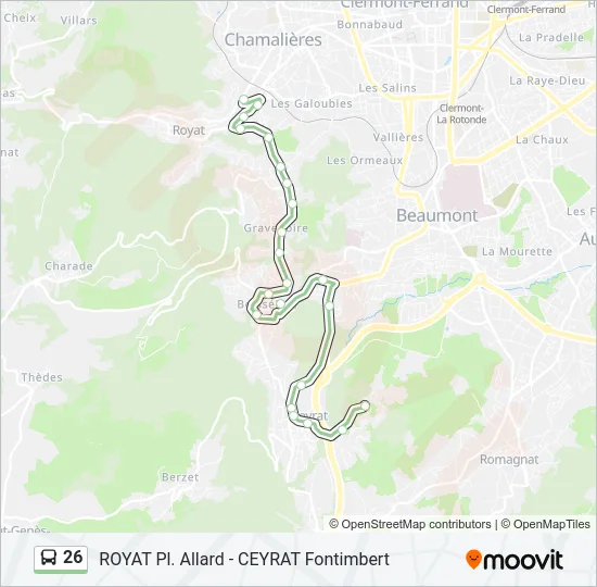 26 Bus Line Map