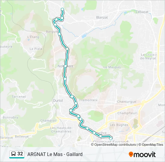 32 Bus Line Map