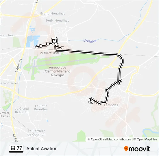 77 Bus Line Map