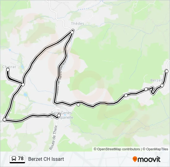 78 Bus Line Map