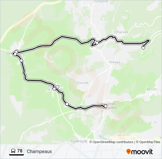 78 Bus Line Map