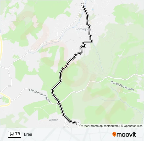 79 Bus Line Map