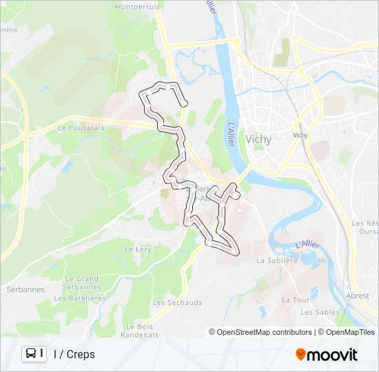 I Bus Line Map