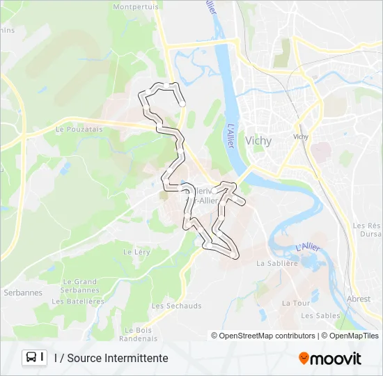 I Bus Line Map