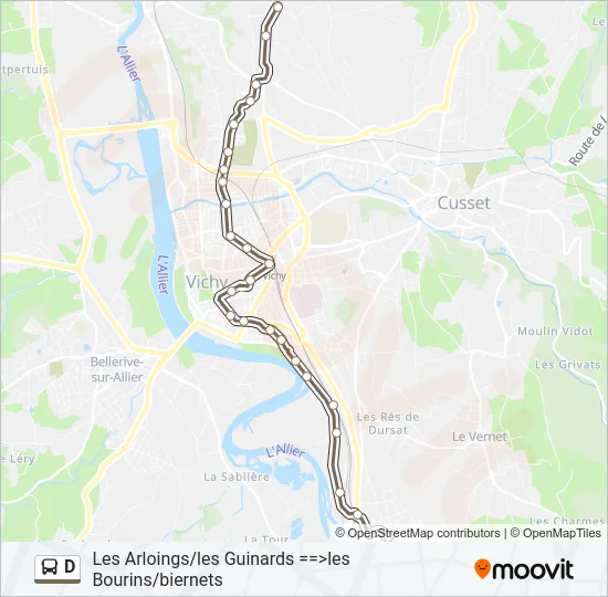 D Bus Line Map