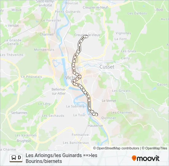 D Bus Line Map