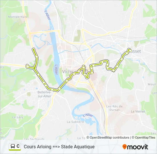 C Bus Line Map