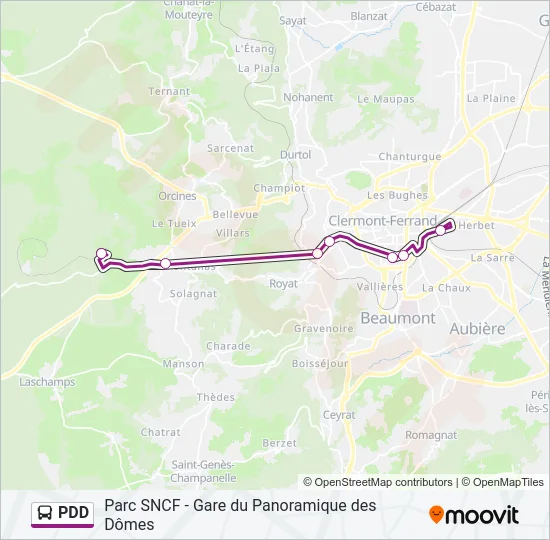 PDD Bus Line Map