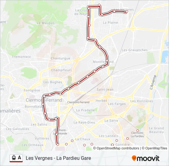 A Light Rail Line Map