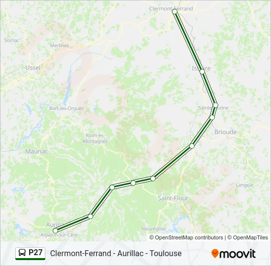 P27 Bus Line Map