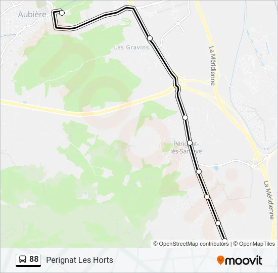 88 Bus Line Map