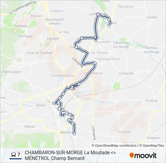 7 Bus Line Map