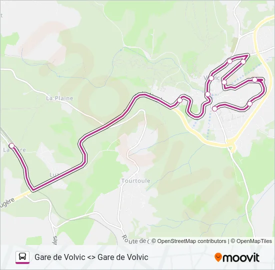 NAVETTE DE VOLVIC Bus Line Map