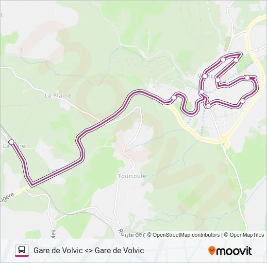 NAVETTE DE VOLVIC Bus Line Map