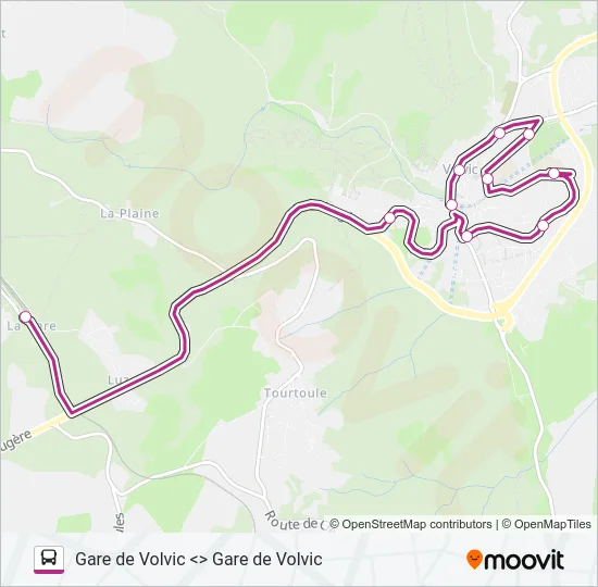 NAVETTE DE VOLVIC Bus Line Map