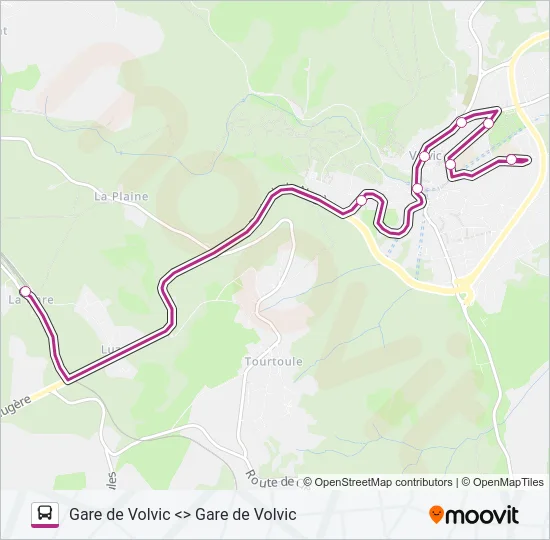 NAVETTE DE VOLVIC Bus Line Map