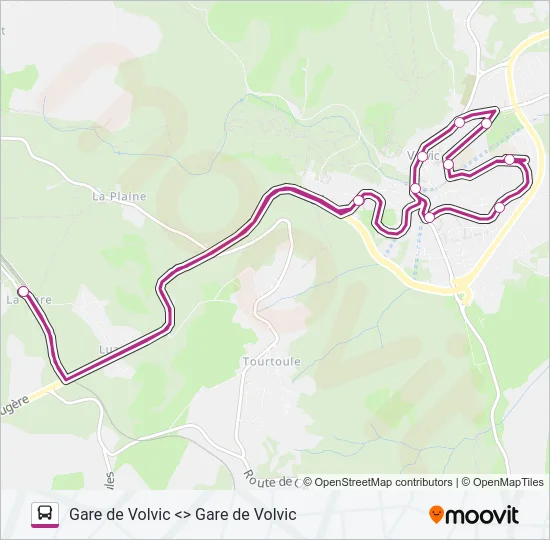 NAVETTE DE VOLVIC Bus Line Map