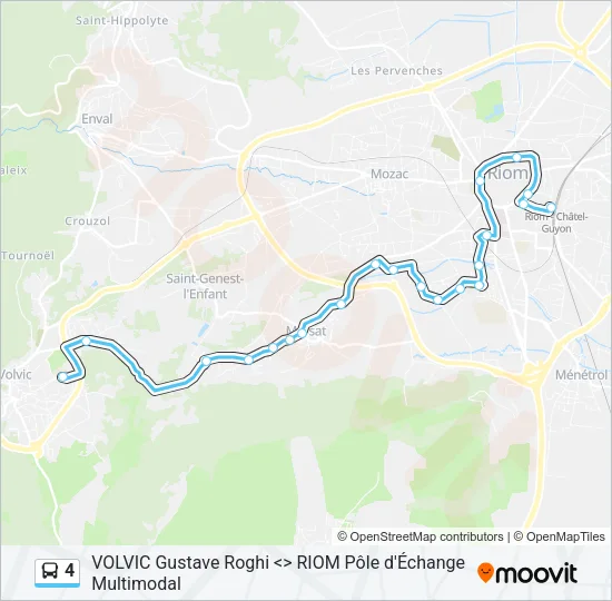 4 Bus Line Map
