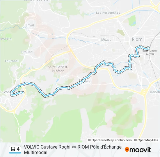 4 Bus Line Map