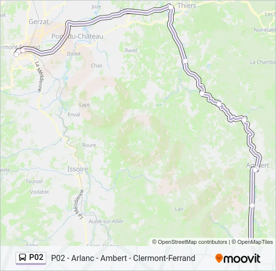 P02 Bus Line Map