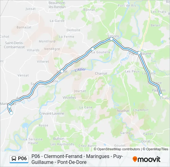 P06 Bus Line Map
