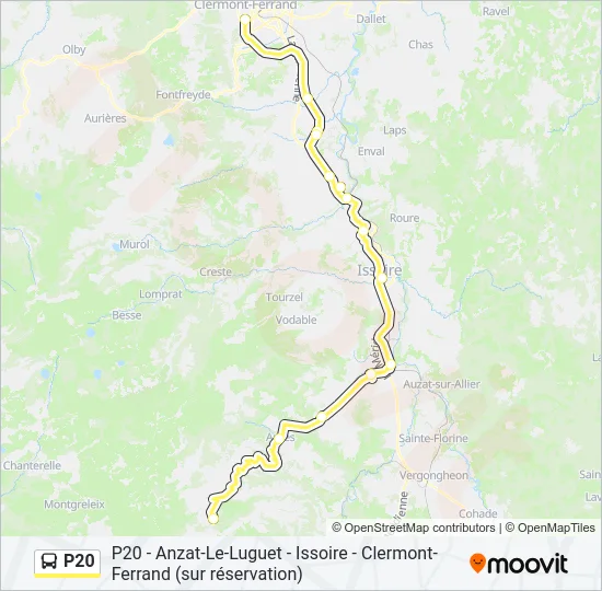 P20 Bus Line Map